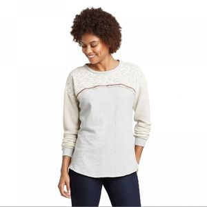 NWT Knox Rose Women's Lace Crewneck Sweatshirt.